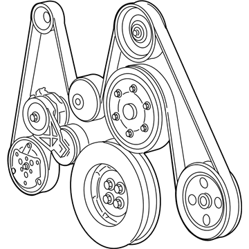 2012 Ram 4500 Drive Belt - 53041138AE