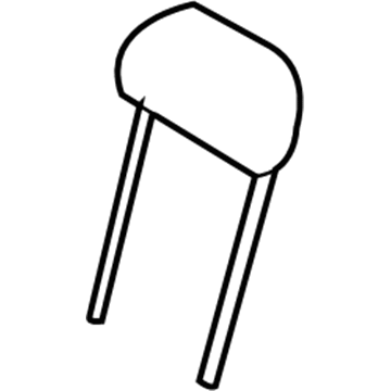 Mopar 1FQ751D1AA Rear Headrest 1FQ751D1AA Mopar Rear Headrest Illustration 1 of 1