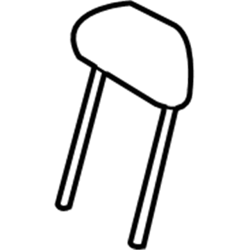 Mopar 1FS511D1AA Rear Headrest 1FS511D1AA Mopar Rear Headrest Illustration 1 of 1