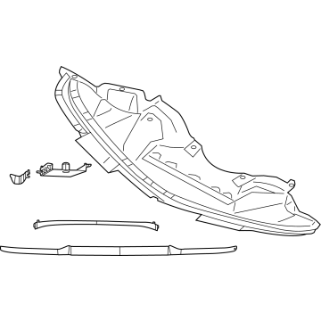 68441902AC Mopar Shield-Front Illustration 1 of 1