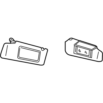 2001 Dodge Stratus Sun Visor - RE44TL2AB