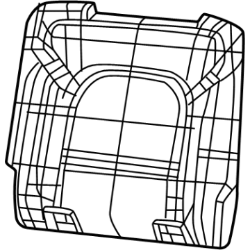 7UP31BD3AA Mopar Rear Seat Back Cover Illustration 1 of 1