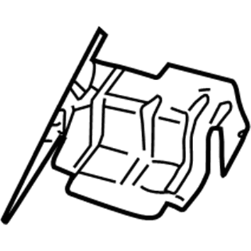 Mopar 55196740AC Seat Bracket 55196740AC Mopar Seat Bracket Illustration 1 of 1