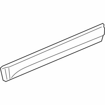 5182567AC Mopar Front Door Molding Illustration 1 of 1