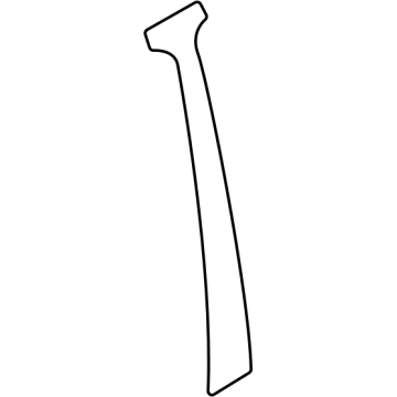 5116389AA Mopar B Pillar Applique Illustration 1 of 1