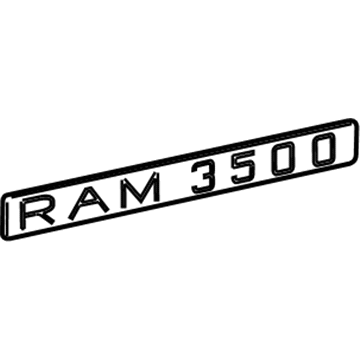 55078009AE Mopar Nameplate Illustration 1 of 1