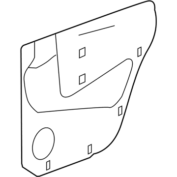 55362142AG Mopar Shield-Door Illustration 1 of 1