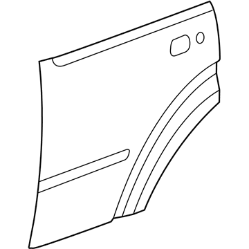 55396996AA Mopar Rear Door Outer Door Illustration 1 of 1