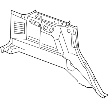 1FN051DVAB Mopar Quarter Trim Panel Illustration 1 of 1