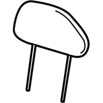 1FS77ZJ3AC Mopar Front Headrest Illustration 1 of 1