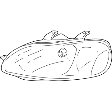 MN142064 Mopar Headlamp Housing Illustration 1 of 1