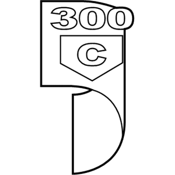 4806204AA Mopar Nameplate Illustration 1 of 1