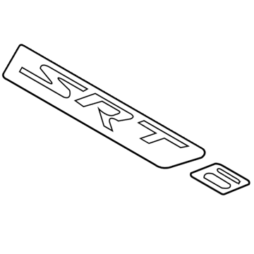 Mopar 5112776AA Nameplate 5112776AA Mopar Nameplate Illustration 1 of 1