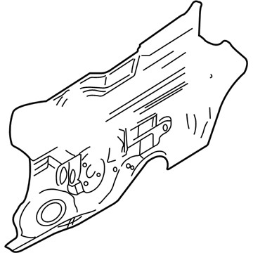 5027890AA Mopar SILENCER-COWL PLENUM Panel Illustration 1 of 1