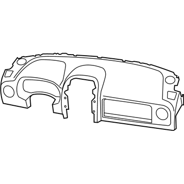 Mopar 1HM451DVAH Instrument Panel Cover 1HM451DVAH Mopar Instrument Panel Cover Illustration 1 of 1