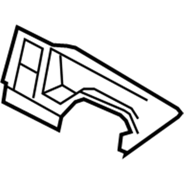 Mopar 5HY55XDHAD Instrument Cluster Bezel 5HY55XDHAD Mopar Instrument Cluster Bezel Illustration 1 of 1