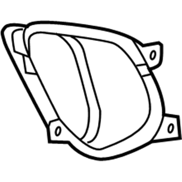 68141068AA Mopar Fascia Grille Illustration 1 of 1