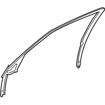 UX81XXXAG Mopar Door Window Opening Molding Illustration 1 of 1