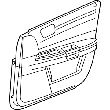 1AF121D1AC Mopar Panel-Front Door Trim Illustration 1 of 1