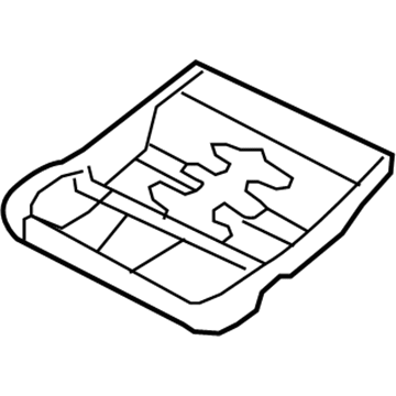 68105127AA Mopar Front Seat Cushion Frame Illustration 1 of 1