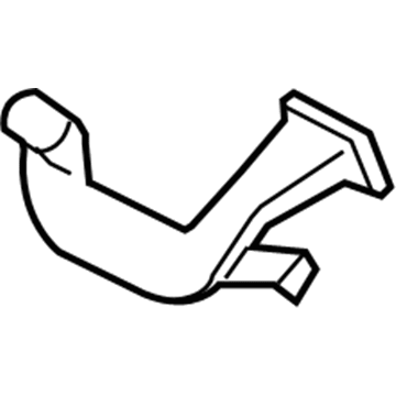 Mopar 68030858AA Demister Duct 68030858AA Mopar Demister Duct Illustration 1 of 1