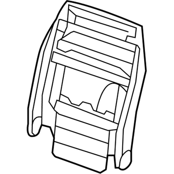 4610144AD Mopar Front Seat Back Frame Illustration 1 of 1