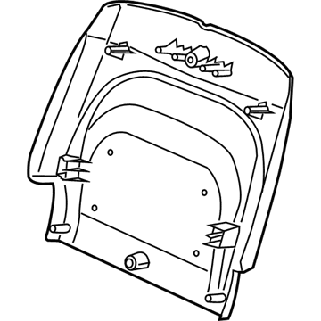68196574AC Mopar Seat Back Panel Illustration 1 of 1