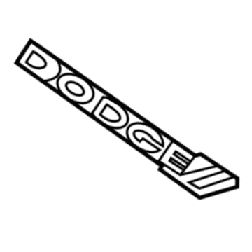 68103411AA Mopar NAMEPLATE-Front FASCIA Illustration 1 of 1