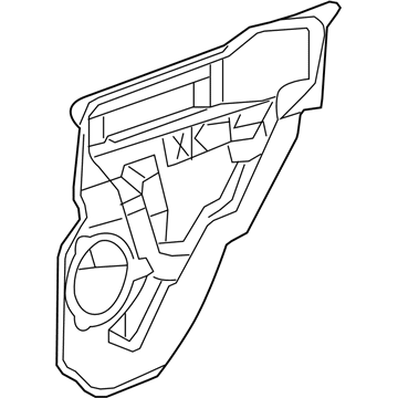 55396689AF Mopar Rear Door Shield Illustration 1 of 1