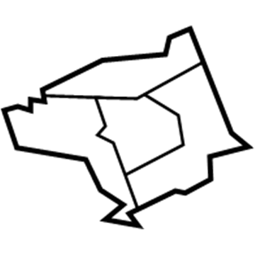 68010369AA Mopar Radio Bracket Illustration 1 of 1