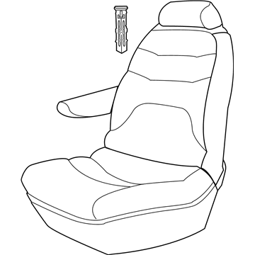 Mopar YV341D5AC Front Seat YV341D5AC Mopar Front Seat Illustration 1 of 1