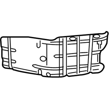 55113152AD Mopar Fuel Tank Heat Shield Illustration 1 of 1