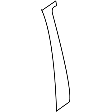 5116386AA Mopar B Pillar Applique Illustration 1 of 1