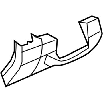 Mopar 1AV64DKAAB Steering Column Cover 1AV64DKAAB Mopar Steering Column Cover Illustration 1 of 1