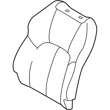 MR986318XA Mopar Front Seat Back Cover Illustration 1 of 1