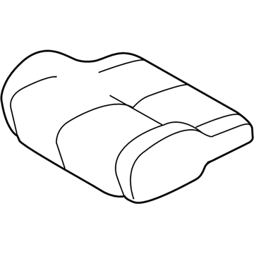 MN121341YA Mopar Front Seat Cushion Cover Illustration 1 of 1