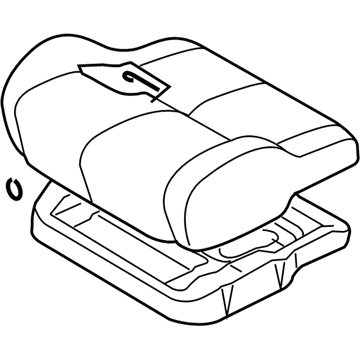 MN121327YA Mopar Front Seat Cushion Assembly Illustration 1 of 1