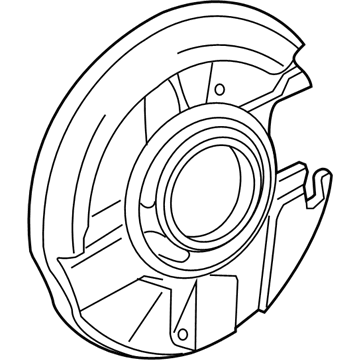 5098762AA Mopar Brake Backing Plate Illustration 1 of 1
