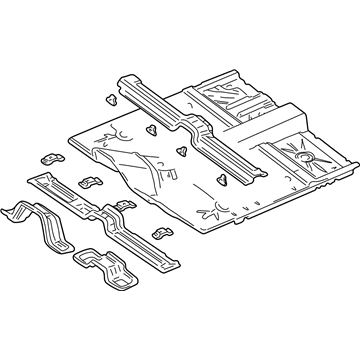 5013068AG Mopar Floor Pan Illustration 1 of 1