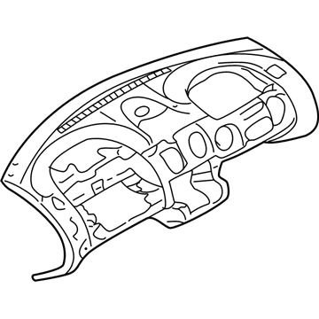 MR791352 Mopar Instrument Instrument Panel Illustration 1 of 1