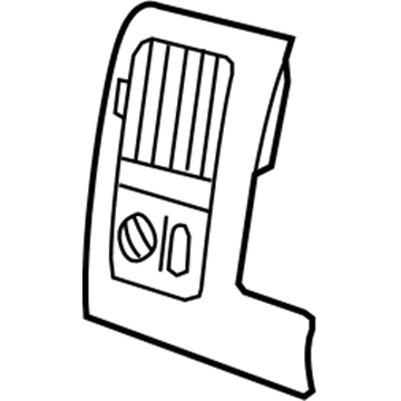 5JU28ZJ8AC Mopar Instrument Cluster Bezel Illustration 1 of 1