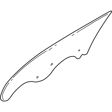 MR473360 Mopar Front Door Glass Illustration 1 of 1