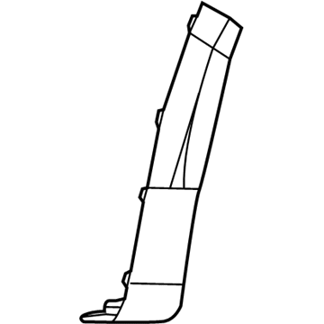 1YW29RXFAD Mopar Wheel Opening Flare Molding Illustration 1 of 1