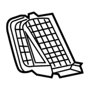 1UY361X9AC Mopar Air Conditioning & Heater Outlet Illustration 1 of 1