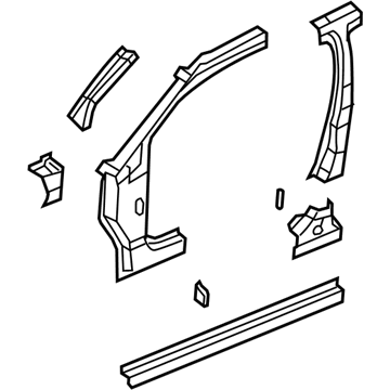 5115916AD Mopar Body Side Aperture Inner Panel Illustration 1 of 1