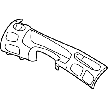 Mopar MN601L5AB Cluster Bezel MN601L5AB Mopar Cluster Bezel Illustration 1 of 1