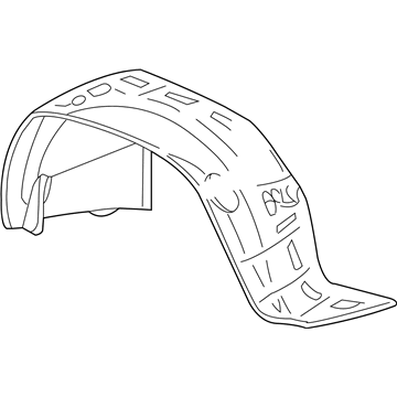 55157144AD Mopar Front Fender Shield Illustration 1 of 1