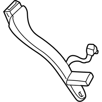 UN531DVAD Mopar Buckle Half Seat Belt Illustration 1 of 1