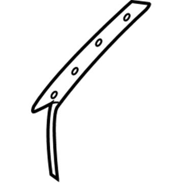 Mopar 5HD41BD1AB Molding A Pillar 5HD41BD1AB Mopar Molding A Pillar Illustration 1 of 1