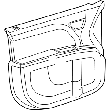 1QF201XLAJ Mopar Front Door Trim Illustration 1 of 1